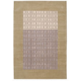 Wool Geometric Area Rug in Brown/Beige/Light Purple