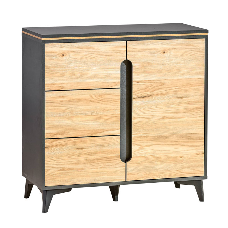 Armes 90cm Sideboard, Black/Ash