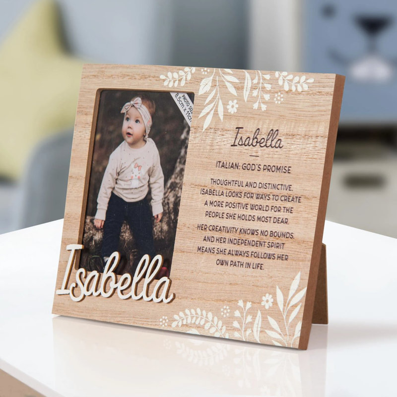 Hazella Tan Solid + Manufactured Wood Picture Frame