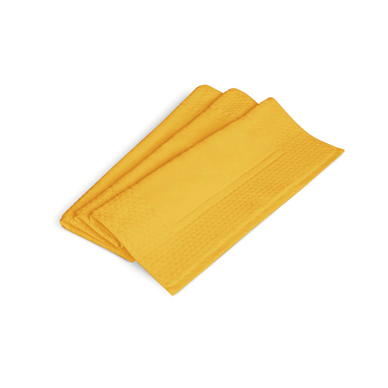 Spa Turkish Cotton Bath Mat, Yellow
