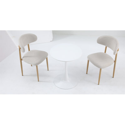 Table de salle à manger ronde blanche