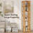 Bamboo 6 Tier Rotating Bookshelf Tower, Floor Standing 360 Display Spinning Bookcase-30693297