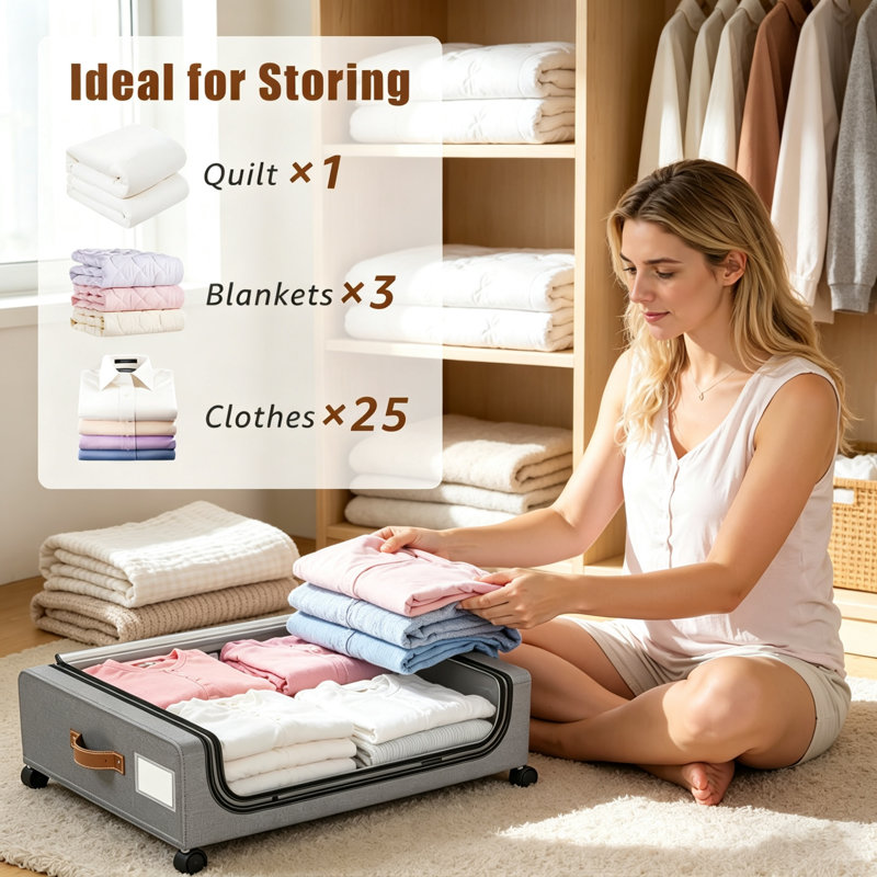 Rebrilliant Fabric Underbed Storage