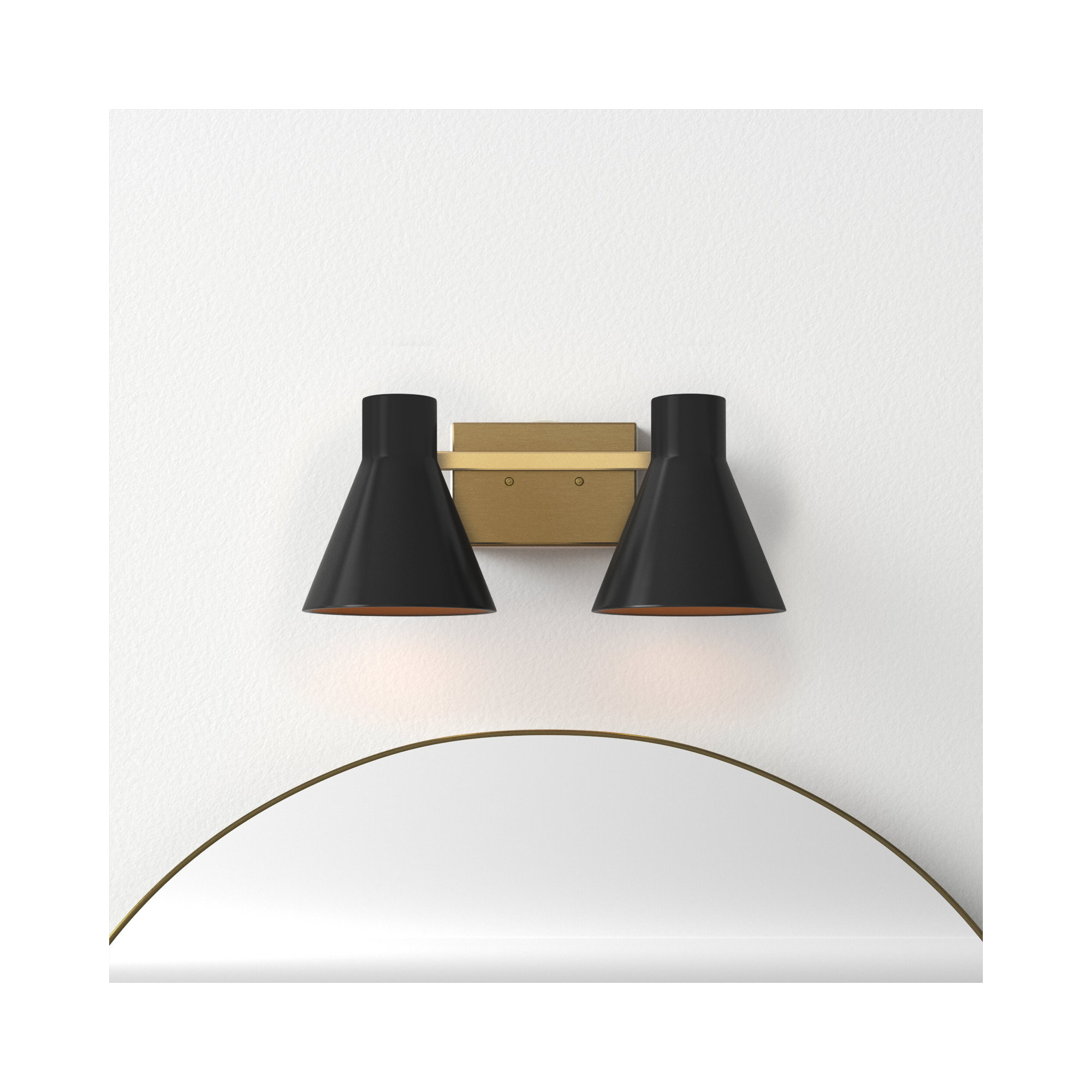 Byers 2 - Light Dimmable Vanity Light, Gold, No