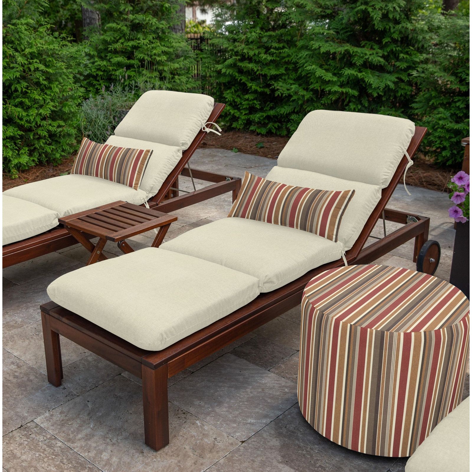 Marlowe Sunbrella® 1-Piece Outdoor Chaise Cushion, Canvas Sunbrella® Canvas
