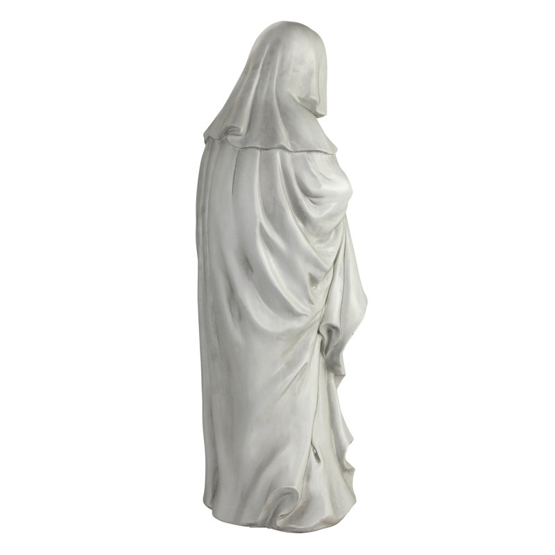 Weather Resistant UV Resistant Plastic Garden Statue, 26.5cm H x 11.5cm W x 10cm D