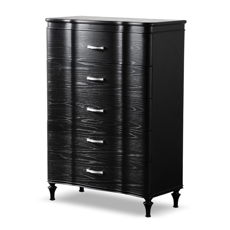 Seabliss 5-Drawer Chest, Black