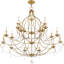 Lustre classique à 12 lumières de style bougie