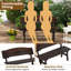 Manufactured Wood Wood Outdoor Bench