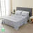 Jersey Knit Queen Size Sheets 4pc|100% T-Shirt Cotton Breathable Jersey Sheets Set| All Season , Gray-1376547910-1430890842