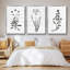 Inky Botanical I, ensemble de 3 toiles encadrées sur toile-97792630-97792631