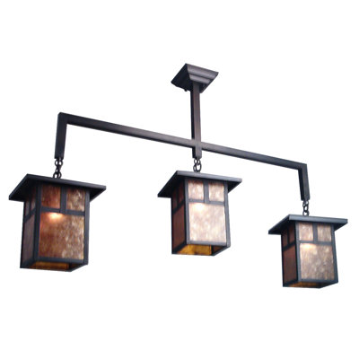 Hyde Park T Mission 3 - Light Brown Kitchen Island Pendant