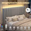 Wingback Upholstered Bed Frame with Channel Tufted Velvet Headboard-1154713338-1154713339