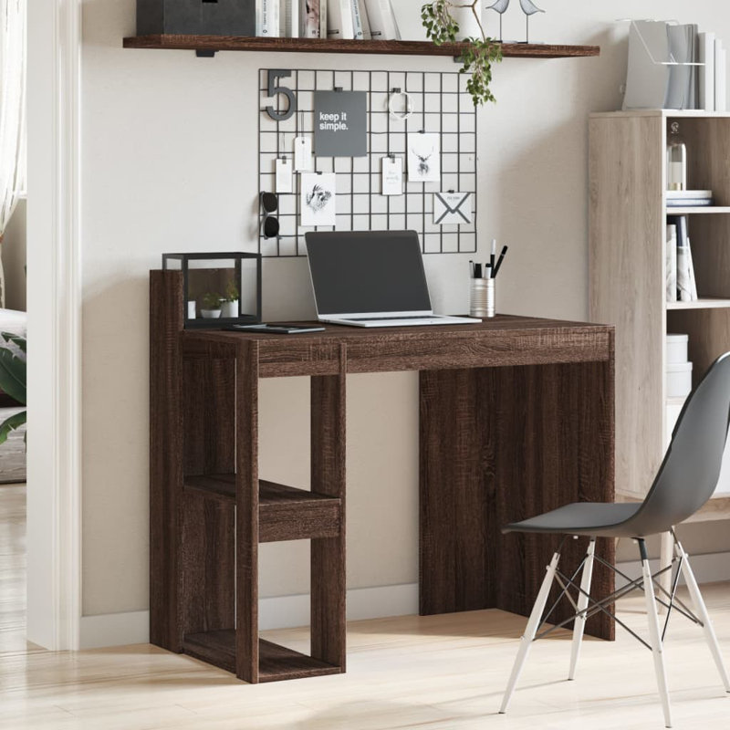 Desk, Brown oak/Look