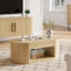 Table basse en bois à plateau relevable de 43 pouces, table basse centrale avec compartiment de rangement caché et tablette ouverte pour le salon, appartement, petit espace, brun-1723783895-1735463517