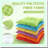 Colorful Tufted Meditation Cushions - Set of 12 Large Square Floor Pillows for Adults & Kids. Thick, Flexible Seating Mats for Yoga, Living Room, Classroom.