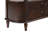 Solid Wood Half Moon Console Table with Drawers, 43 Inch Curved Retro Sofa Table for Entryway, Made of Pine with Roman Legs and Espresso Finish-472892201