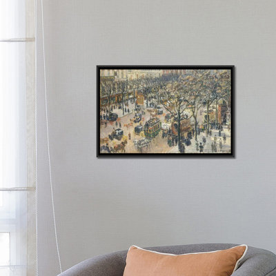 "boulevard des italiens, matin, soleil, 1897" par camille pissarro, impression sur toile
