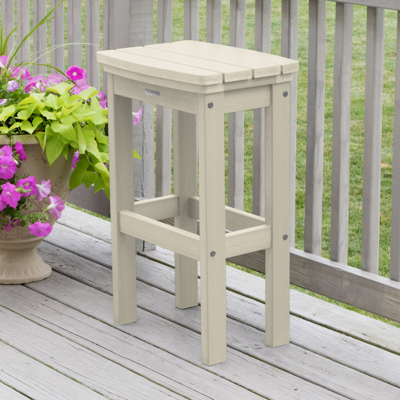 Tabouret de bar Arbnora, Blanc délavé, 29"