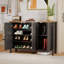 Armoire de rangement pour chaussures moderne autoportante avec tablettes réglables et grande capacité-96981292