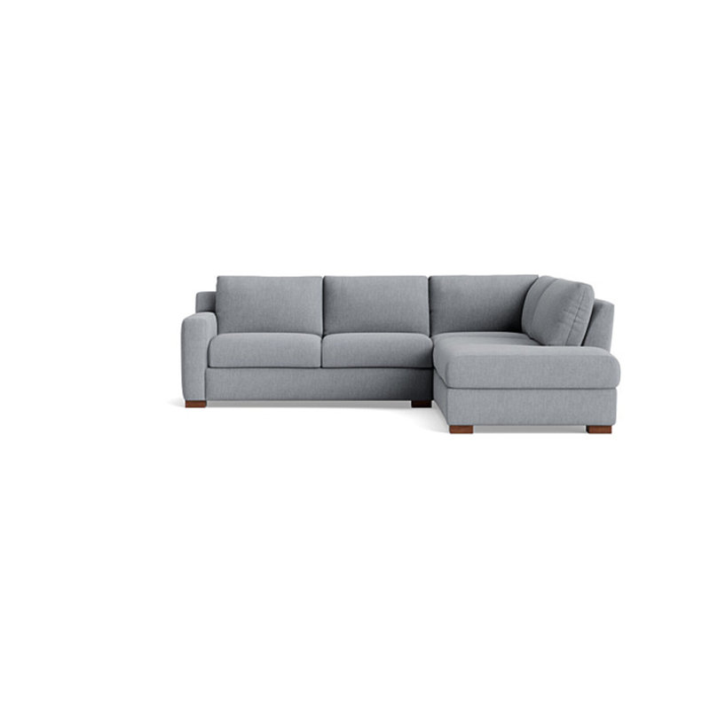 Catalina Sectional, Performance Weave - Zinc, Right Hand Facing