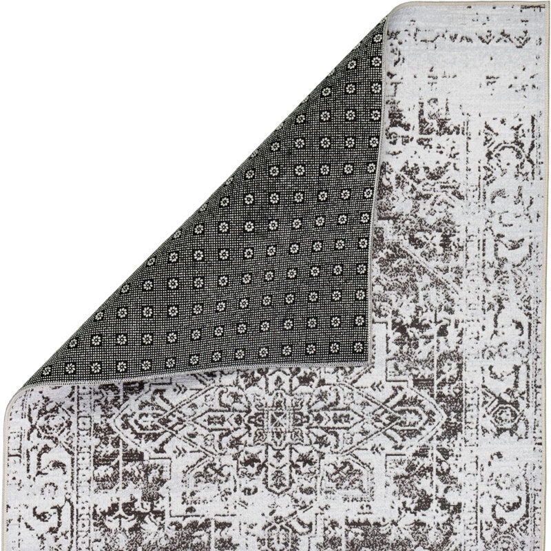 Jasmari Washable Abstract Indoor Rug, Runner 2'2" x 6'