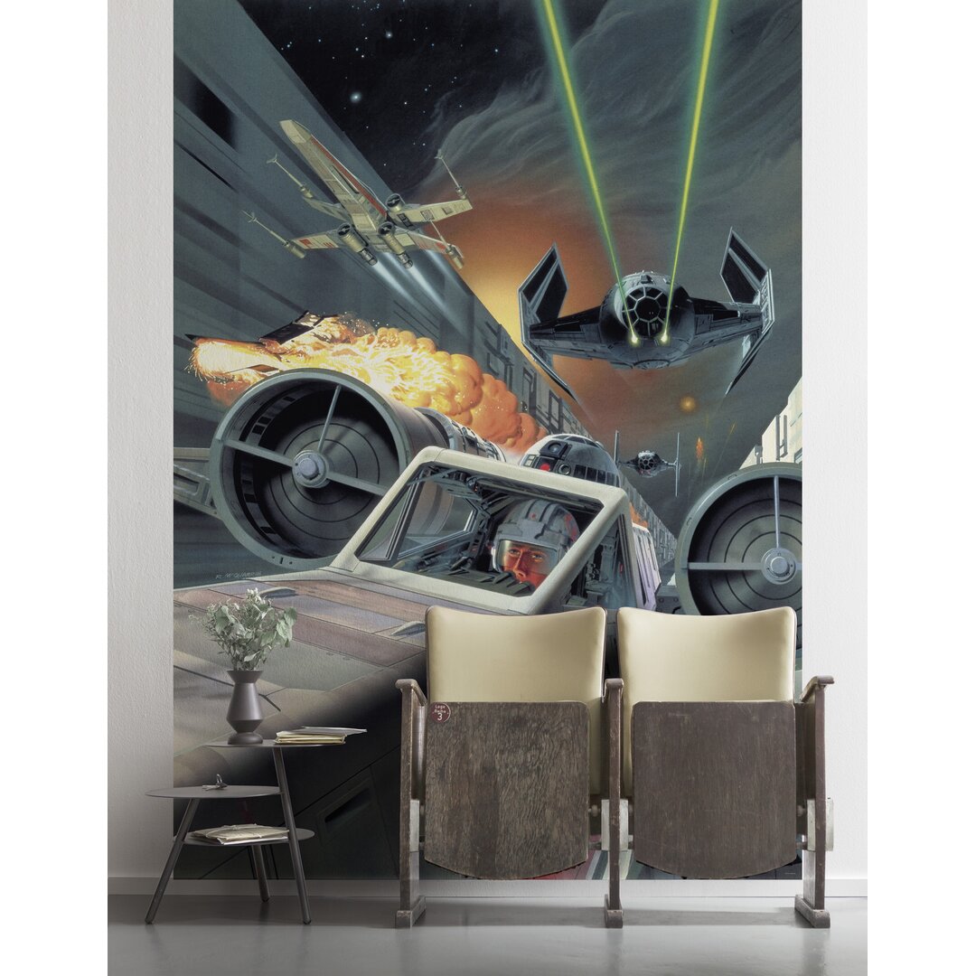 Tapete Star Wars Classic Todesstern Grabenlauf 2,8 m x 200 cm