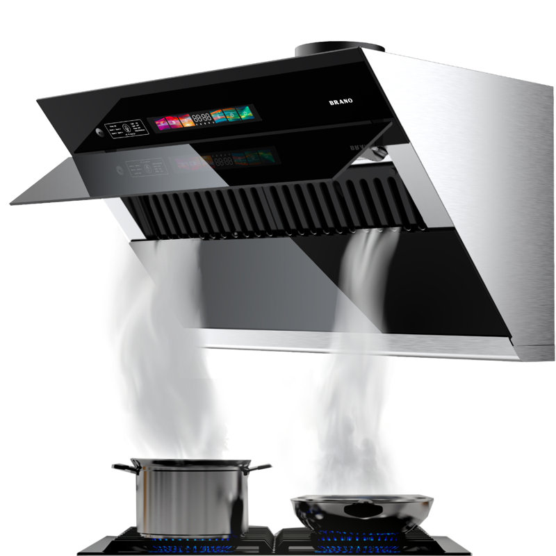 Brano 30 po Hotte sous un meuble convertible 900 CFM avec lumière en acier inoxydable, avec conduit / sans conduit et commande vocale / tactile
