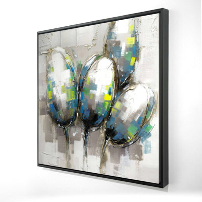"Tulipes bleues abstraites"