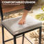 Tabouret de bar en métal avec coussin 28,5 po-1545160597