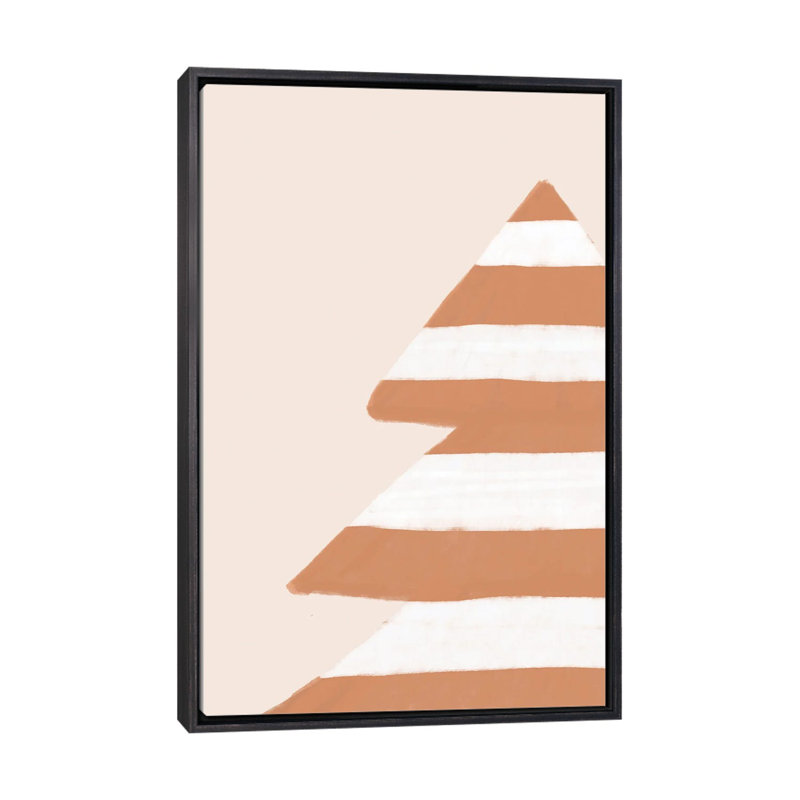 "Stripey Xmas Tree" par Orara studio, reproduction d’art, Pas de tapis, H 48 po x l 32 po x P 1,5 po