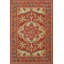 Tapis rouge tissé à motif floral traditionnel-820533710