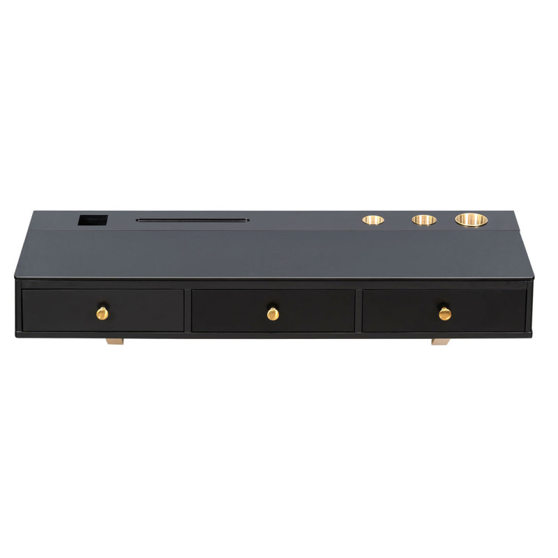 Table de coiffeuse murale flottante, Black