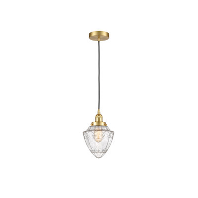 Luminaire suspendu simple en forme d'urne à 1 lumière Lanaija