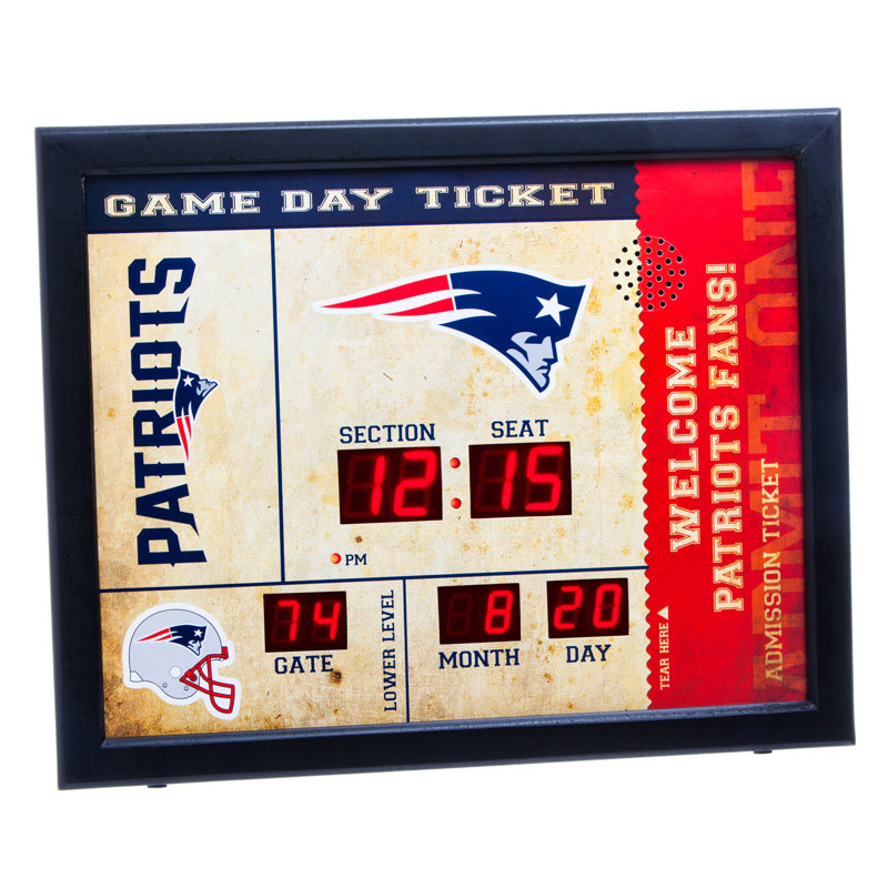 Horloge murale NFL, New England Patriots