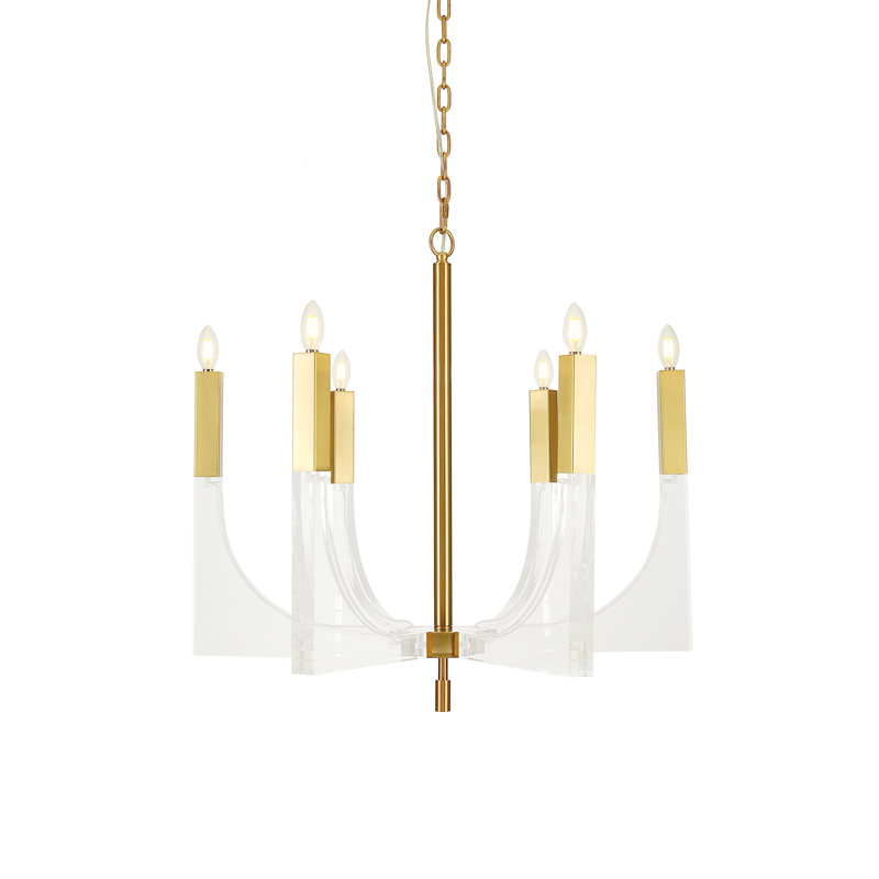 6 - Light Candle Style Classic/Traditional Chandelier