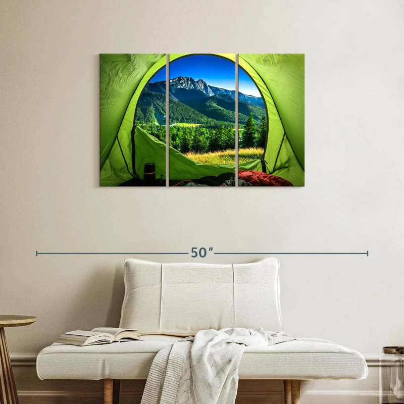 Tent Camping View, 24" H x 38" W