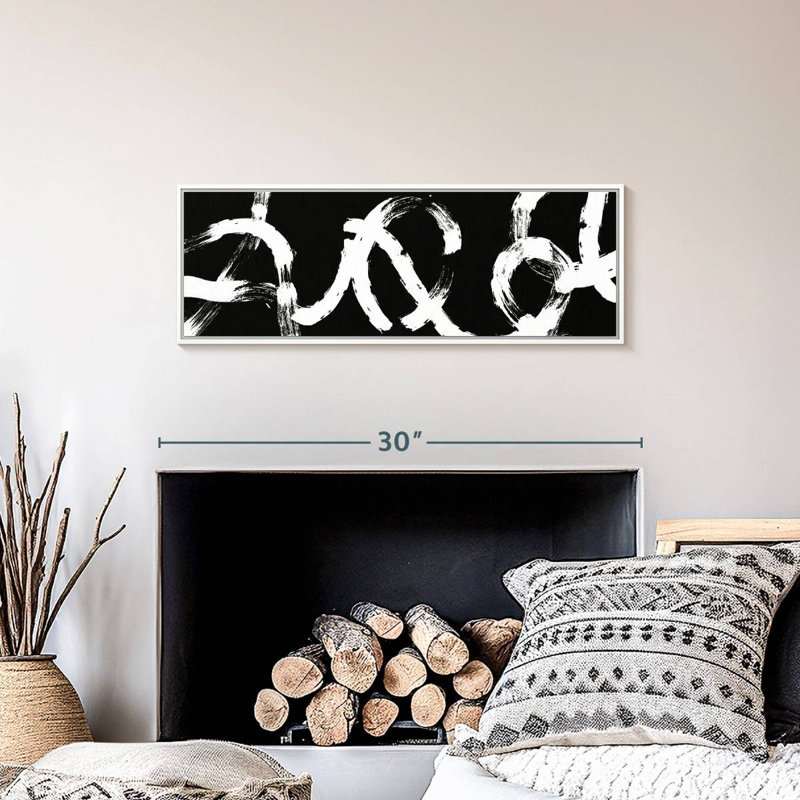 BW Willmar Strokes, Cadre flottant blanc, 28 po x 10 po