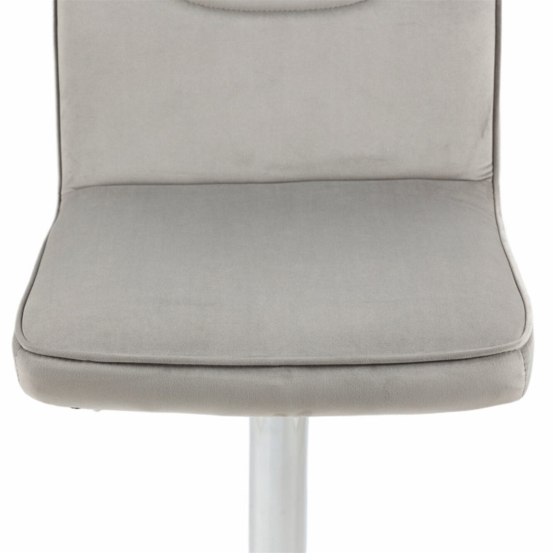 2 tabourets de bar avec dossier et chaises à hauteur de comptoir avec repose-pieds, tabourets de bar pivotants en velours à 360 °