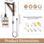 Ensemble de 2 appliques murales Farmhouse