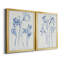 Inky Daffodils I - ensemble de 2 reproductions d'art sur toile encadrées-1797676422-1797676423