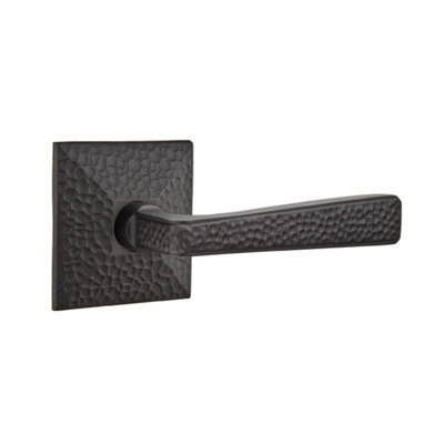 Flat Privacy (Bed & Bath) Door Lever with Square Rosette