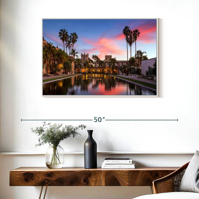 Casa De Balboa, Cadre flottant blanc, 37 po x 25 po