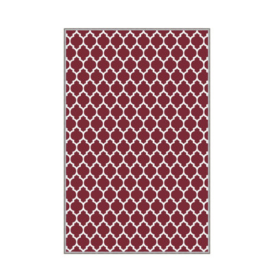 Stylish Woven Carpet, 5.2 x 7.5 Feet | 100% Polyester, 0.3 in Pile Height, Antibacterial, Non-Slip PVC Dot Underside | Machine Washable, 3D Digital Print | Perfect for Living Room, Bedroom & Home Décor