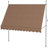 118" Manual Retractable Freestanding Patio Sun Shade with Support Pole-112623767