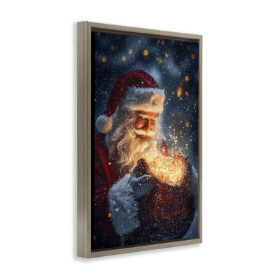Cadre flottant sac de père Noël, design par Franklyn Gregory