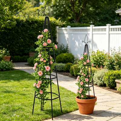 200cm H x 40cm W Metal Trellis