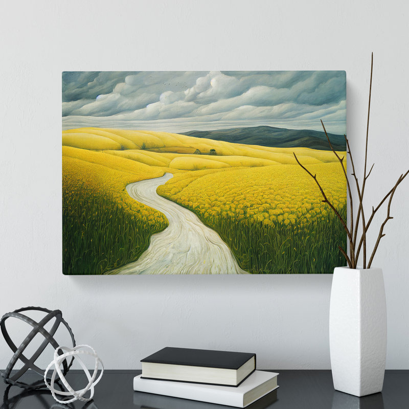 Brilliant Spring Meadow Landscape - Wrapped Canvas, 35cm H x 50cm W x 3cm D