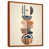 Toile avec cadre flottant brun