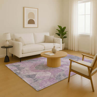 Premium Machine Washable Maag AMF1786 Swirls Rug
